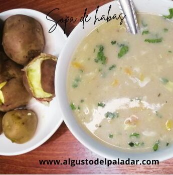 ingredientes para preparar caldo de habas