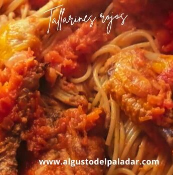 como hacer tallarines rojos con salsa de tomate